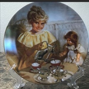 “Cora Tea Party” Plate By Richard Zolan